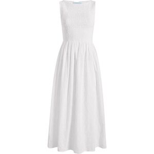 Hill House White Eyelet Cosima Midi Dress